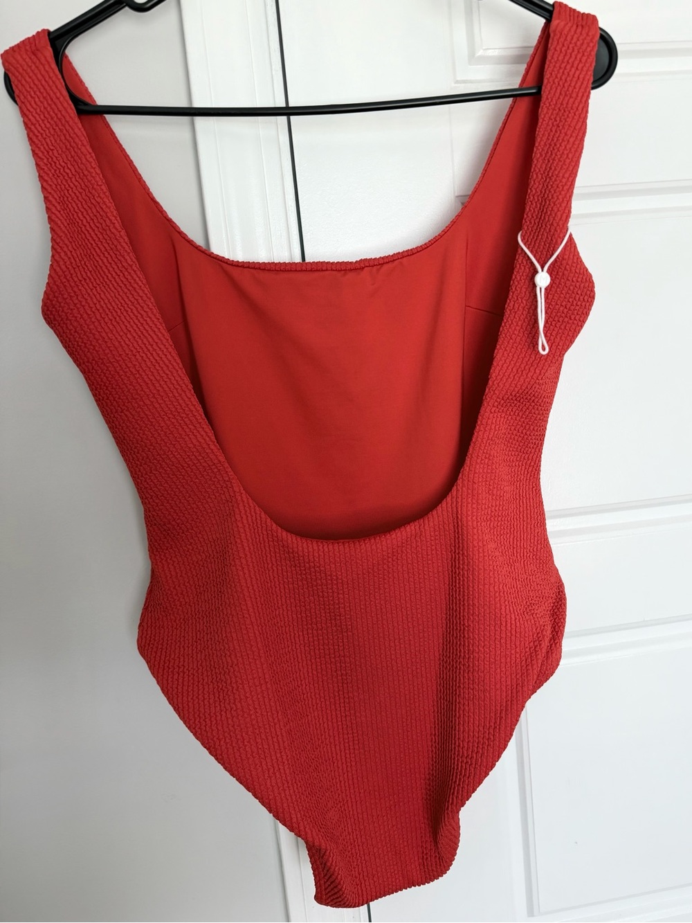 Monday Swimwear Red Textured One-Piece Swimsuit - Picture 2 of 3